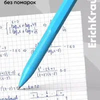 Ручка шариковая автоматическая ErichKrause R-301 Neon Matic, узел 0.7 мм, чернила синие, длина линии письма 2000 метров, МИКС