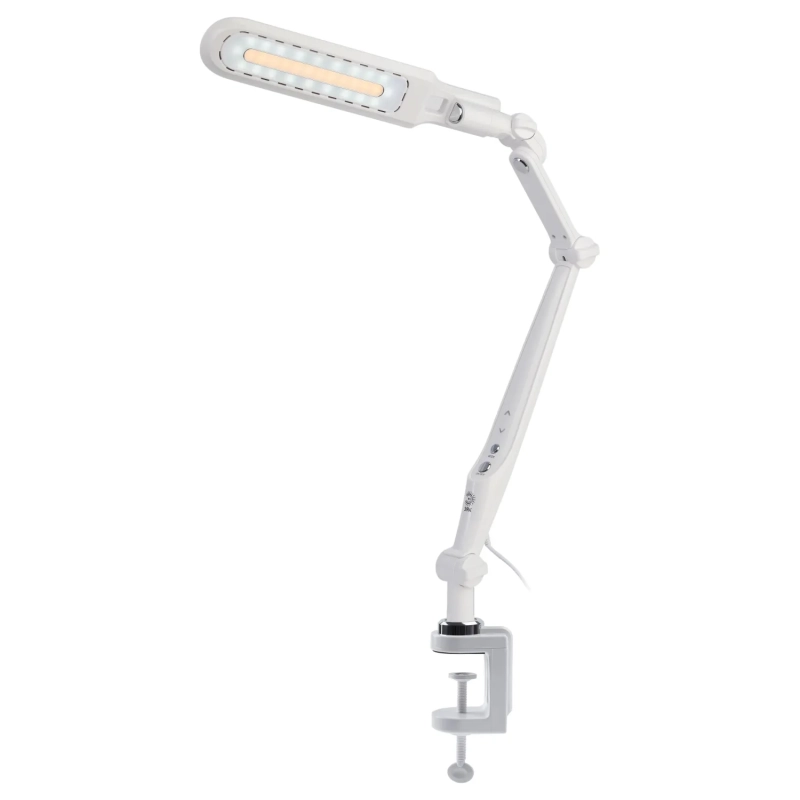Светильник настольный  ЭРА NLED-496-12W-W светодиодный на струбцине, белый