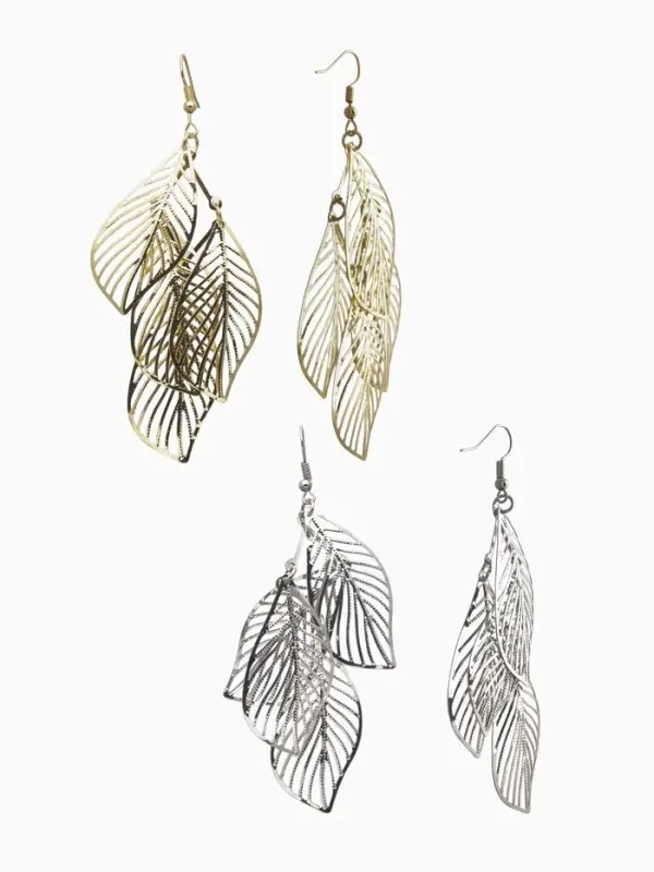 Серьги висячие «Шелест», листопад, цвет МИКС, 9.8 см Серьги висячие «Шелест», листопад, цвет МИКС, 9.8 см