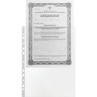 Файл-вкладыш А4 60мкм S Элементари с перф., 100 шт/уп