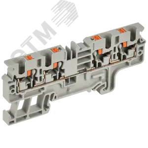 ARMAFIX Клемма пружинная Push-in CP-MC 4 вывода 4мм2 серая IEK