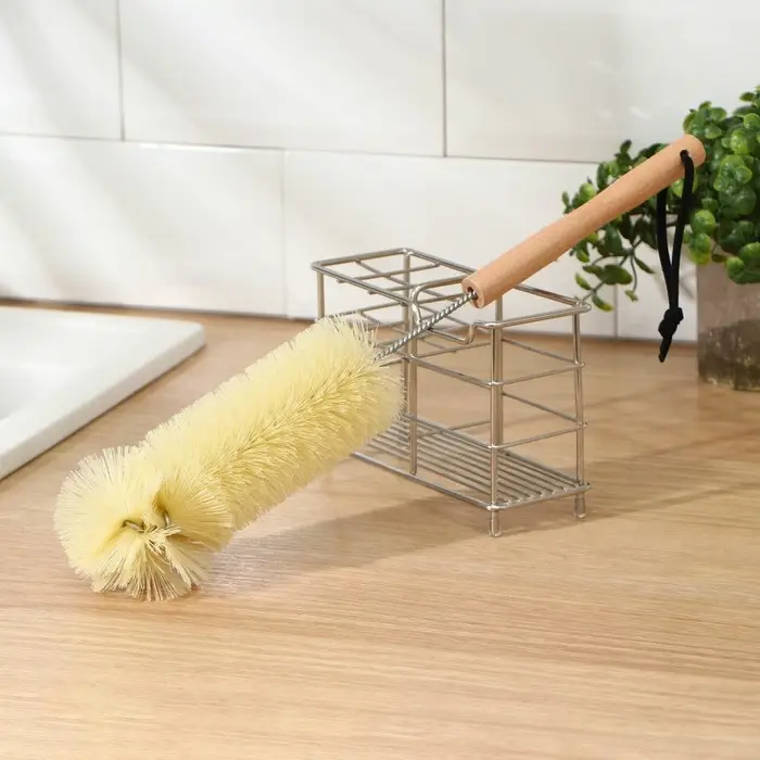 Ёршик для посуды с деревянной ручкой Доляна, 37&times;7 см