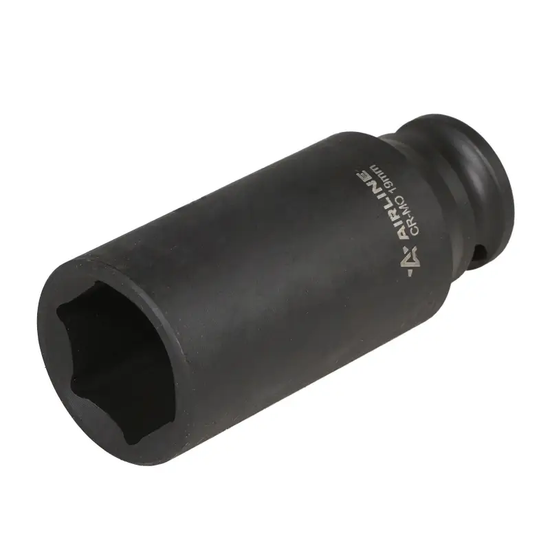 Головка ударная торцевая 3/8"DR шестигранная глубокая 19мм, L=65мм