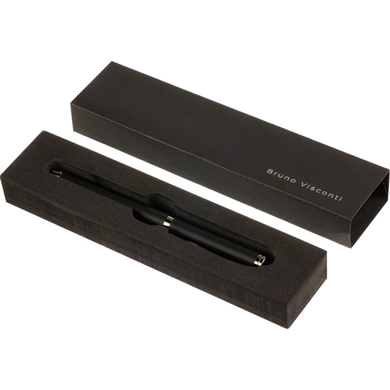 Ручка шариковая VENEZIA PRAGMATICO 1.0,син,корп.чер/фут.чер,20-0384-04/09