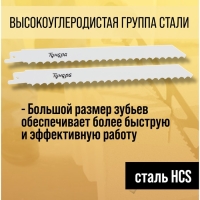 Полотна по дереву для сабельной пилы ТУНДРА, HCS, 200/227 х 8.5 мм, 2 шт.