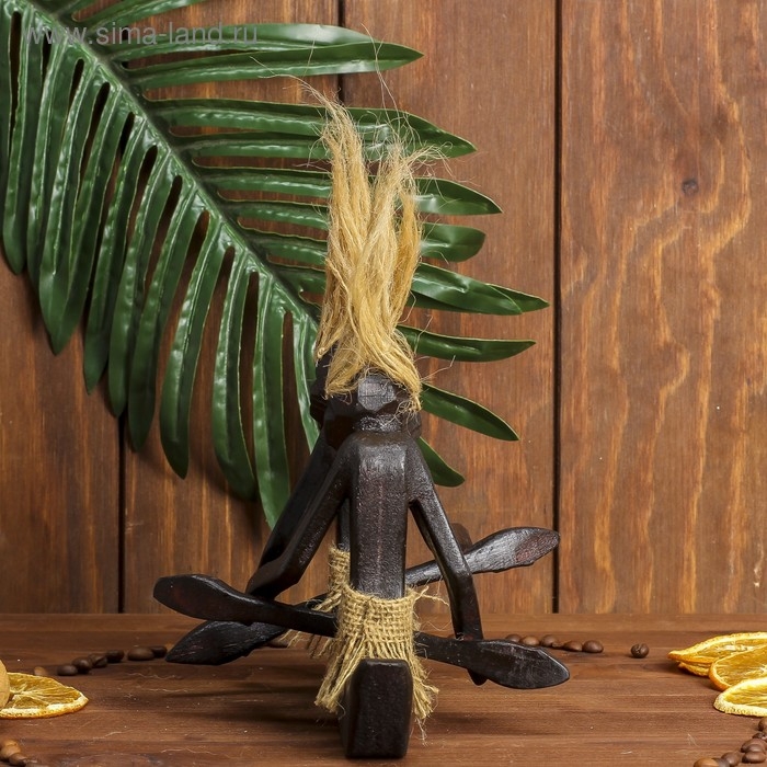 Сувенир дерево  Сувенир дерево "Аборигены на байдарке" 27 см