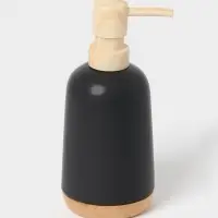 Аксессуары для ванной &laquo;Эко&raquo;, 4 предмета, мыльница, дозатор для мыла, 2 стакана, чёрные