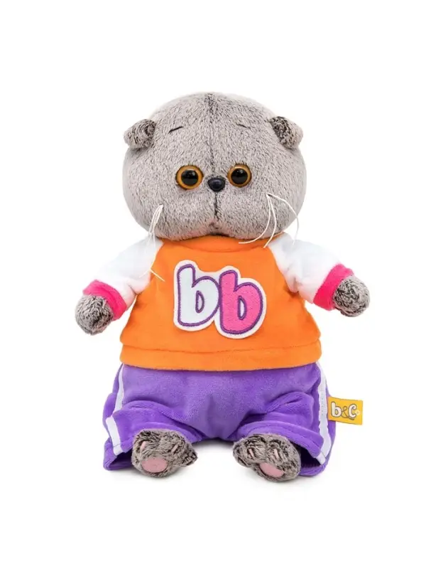 Мягкая игрушка &laquo;Кот Басик BABY&raquo; в костюмчике в стиле спорт-шик, 20 см