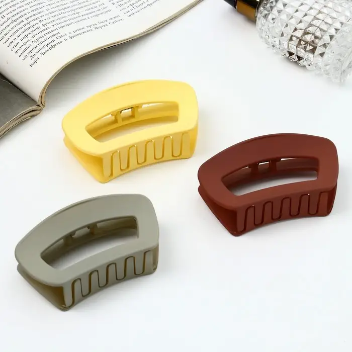 Крабик для волос «Леона», геометрия классика матовый, 9 см, МИКС Крабик для волос «Леона», геометрия классика матовый, 9 см, МИКС