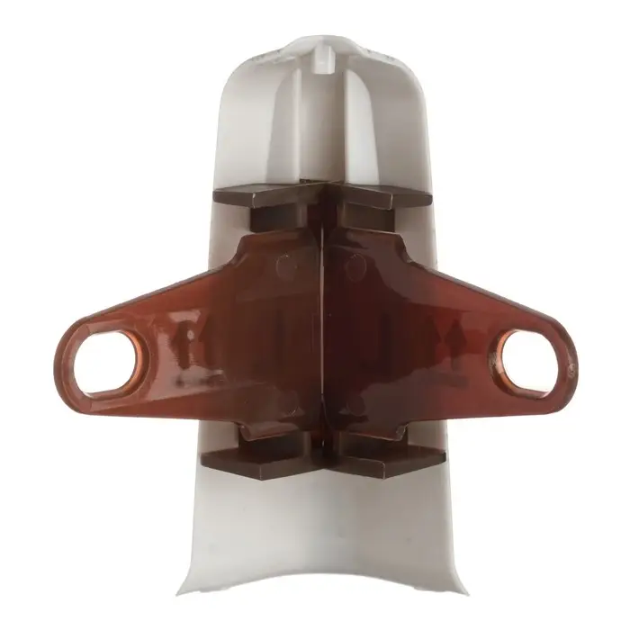 Угол наружный (внешний) с крепежом для плинтуса «Деконика», 70 мм, цвет 253 ясень серый Угол наружный (внешний) с крепежом для плинтуса «Деконика», 70 мм, цвет 253 ясень серый