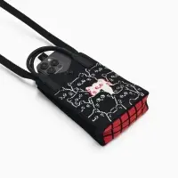 Сумка подр Коты, 12*4*17, отд на кнопке, дл ремень, черный Сумка подр Коты, 12*4*17, отд на кнопке, дл ремень, черный