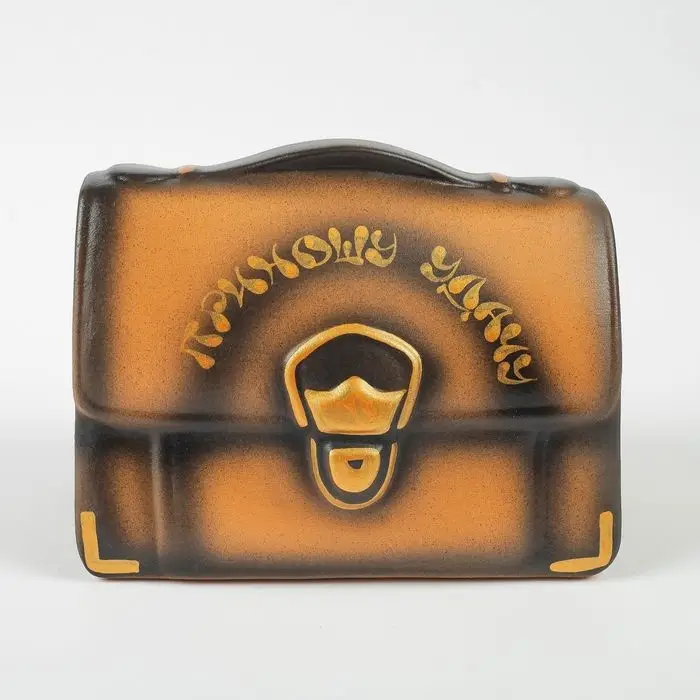 Копилка Копилка "Барсетка" коричневый, 13х19х13см