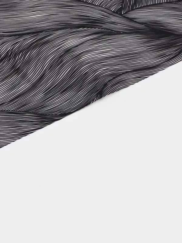 Дорожка на стол Доляна &laquo;Матера&raquo;, 150&times;38 см, чёрная