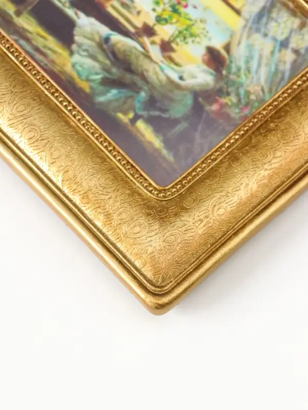 Фоторамка полистоун 10х15 см "Вельможа" золото 1,5х20,3х18 см