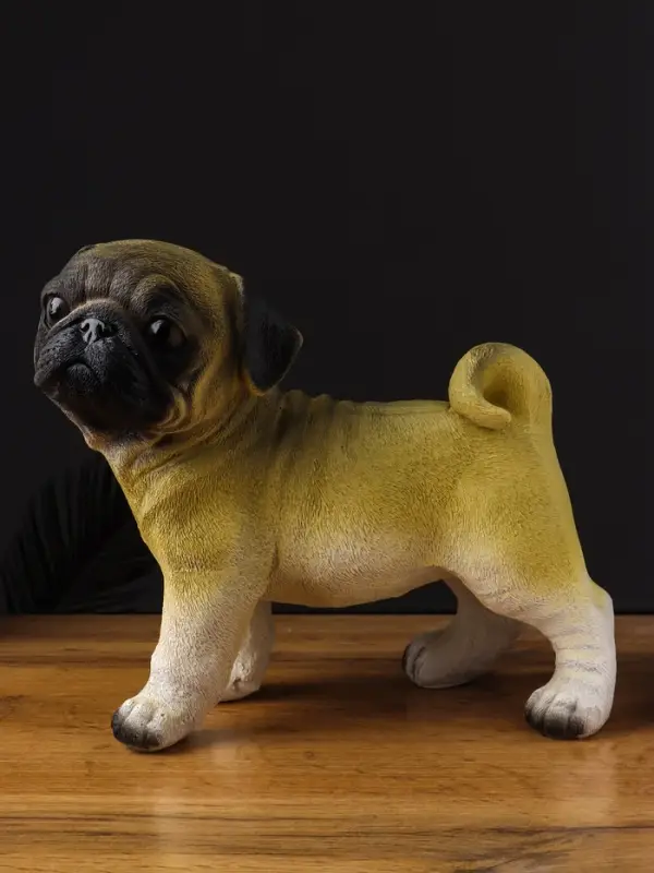 Фигару "Щенок мопс стоящий" 12х23х21 см