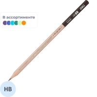 Карандаш чернографитный Deli Uspire HB трехгранный б/ластика корпус ассорти