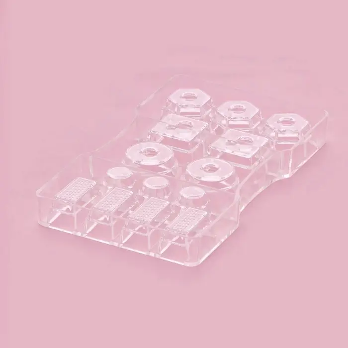 Форма для конфет и шоколада &laquo;Ассорти&raquo;, пластик, 14 ячеек, 20&times;12&times;2.5 см, прозрачная