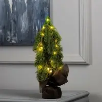 Фигура светодиодная &laquo;Пихта&raquo; 36&times;15&times;15 см, 20 LED, от батареек AG13&times;3, свечение тёплое белое