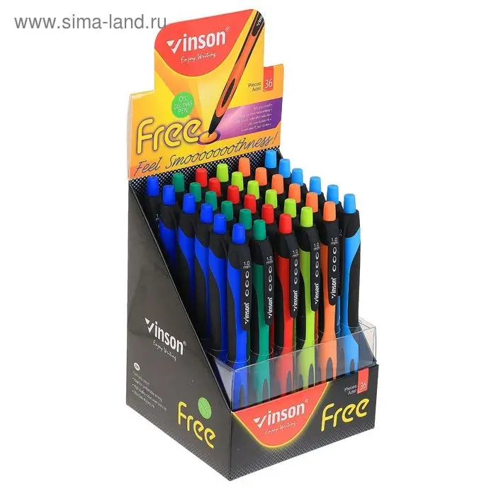 Ручка шариковая, автоматическая Vinson «Оригинал», 1.0 мм, стержень масляный синий, МИКС