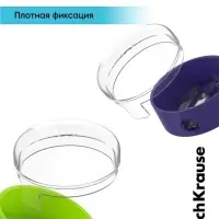 Точилка ErichKrause Universe Plus Reef, 1 отверстие, с контейнером, МИКС