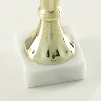 Кубок 150С, наградная фигура, золото, подставка камень, 17.3 см