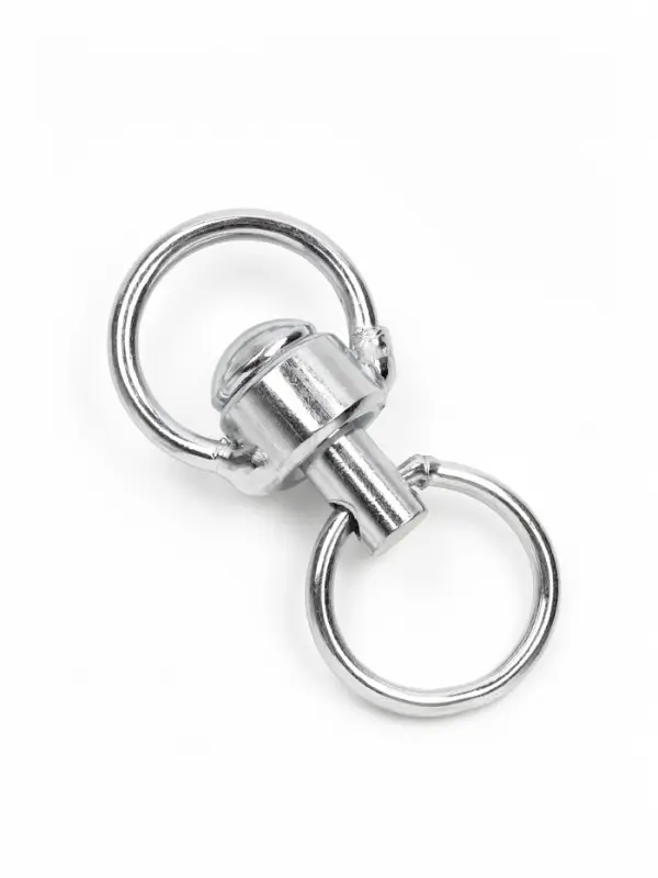 Набор: вертлюг с кольцом, малый, длина 6 см, ширина 3 см, кольцо 3.7 см, проволока 0.3 см, 4 шт.