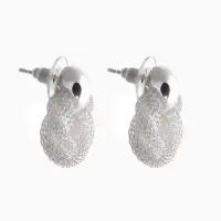 Серьги металл &laquo;Круги переплетение&raquo;, цвет серебро