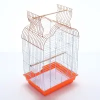 Клетка для птиц Bd=3/1o, раскрывающаяся крыша, 47.5&times;37&times;70 см, красная (фасовка 6 шт.)