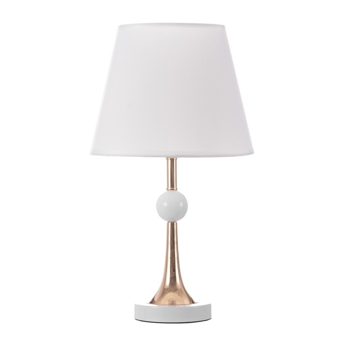 Настольная лампа Настольная лампа "Глафира" Е27 40Вт бело-золотой 25х25х43 см