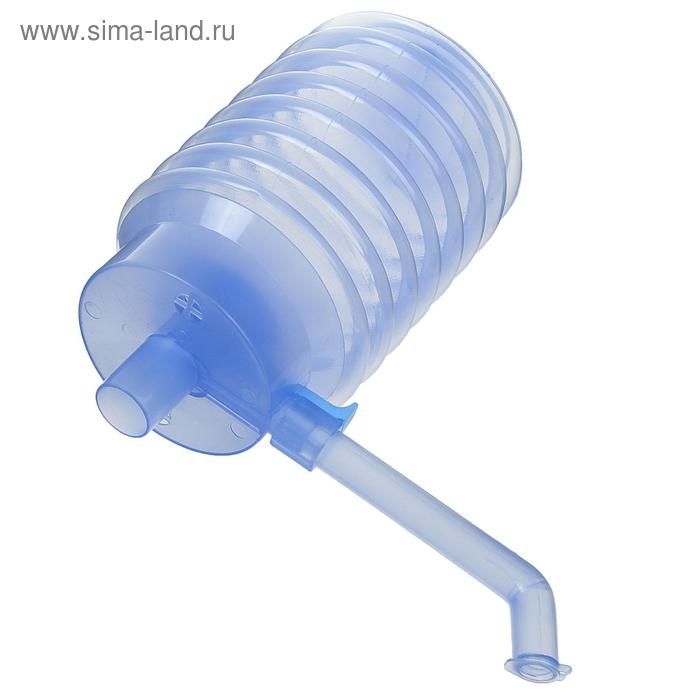 Помпа для воды Luazon, механическая, прозрачная, под бутыль от 11 до 19 л, голубая Помпа для воды Luazon, механическая, прозрачная, под бутыль от 11 до 19 л, голубая