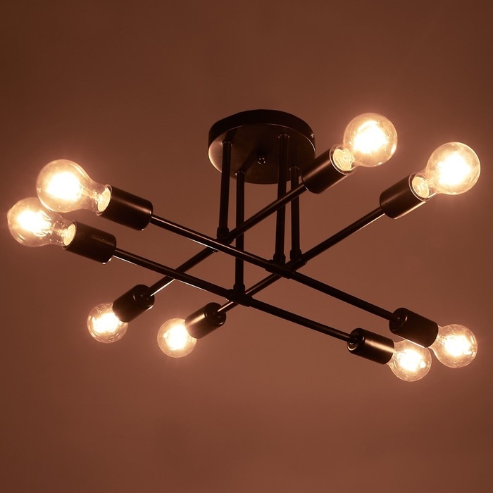 Люстра 2549/1 E27 40Вт черный 70х70х20 см BayerLux Люстра 2549/1 E27 40Вт черный 70х70х20 см BayerLux