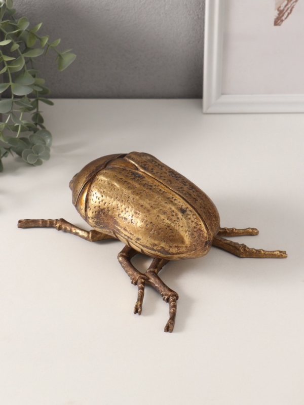 Сувенир полистоун  Сувенир полистоун "Жук Золотистая бронзовка" 22,5х17х7,5 см