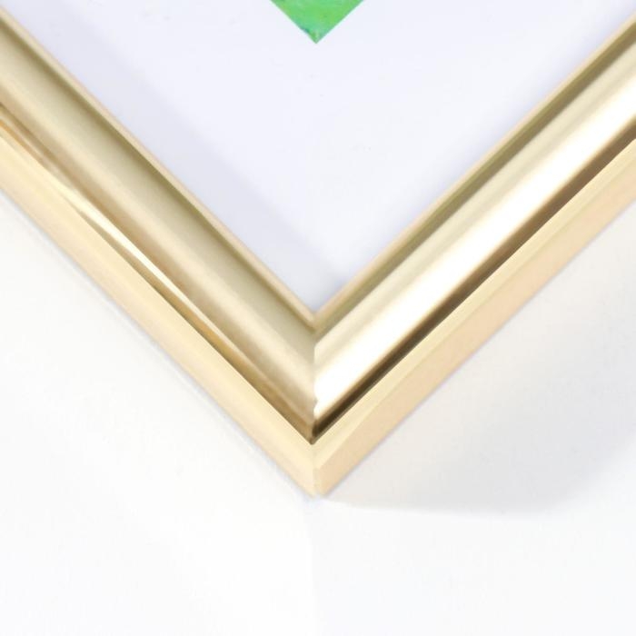 Фоторамка формат А4 21х30 см 45-О(Ф) золото (пластиковый экран)