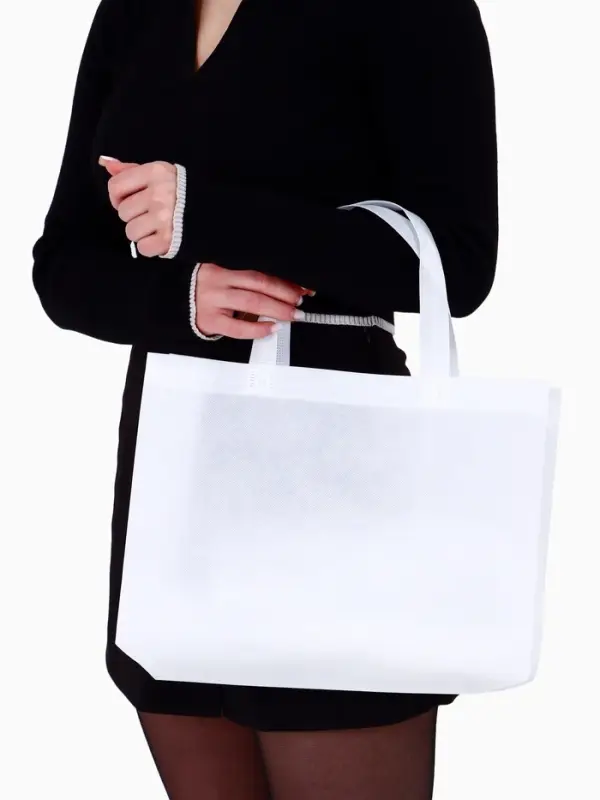 Пакет с петлевой ручкой, сумка - шопер «Эко», 35×31×8 см, белый Пакет с петлевой ручкой, сумка - шопер «Эко», 35×31×8 см, белый