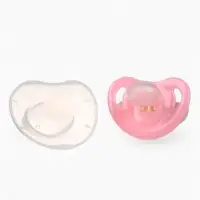 Соска-пустышка анатомическая, силикон, от 0 мес., розовая