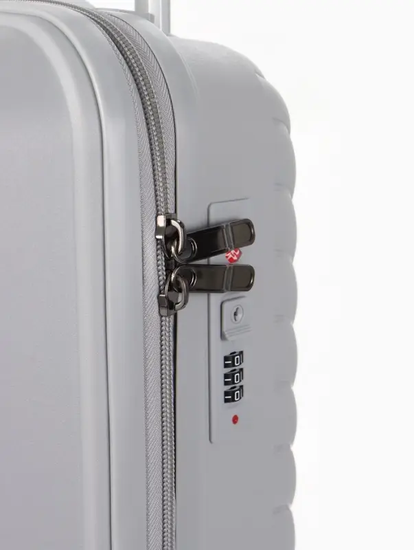 Чемодан на колёсах, 20", кодовый замок, 36&times;20&times;54 см, серый