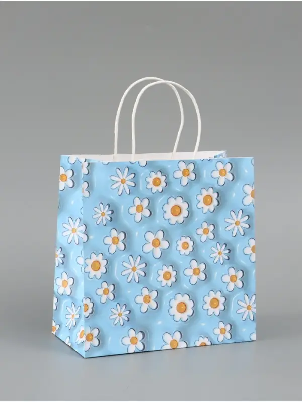 Пакет подарочный &laquo;Ромашки&raquo;, 22 х 22 х 11 см