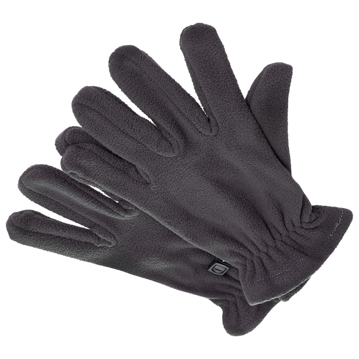 Перчатки флисовые, цвет серый, размер S-M Перчатки флисовые, цвет серый, размер S-M