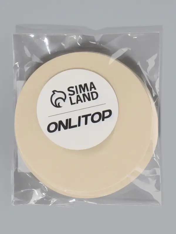 Стикини на грудь «Круг», набор - 5 пар, на клеевой основе, 6×6 см, бежевая