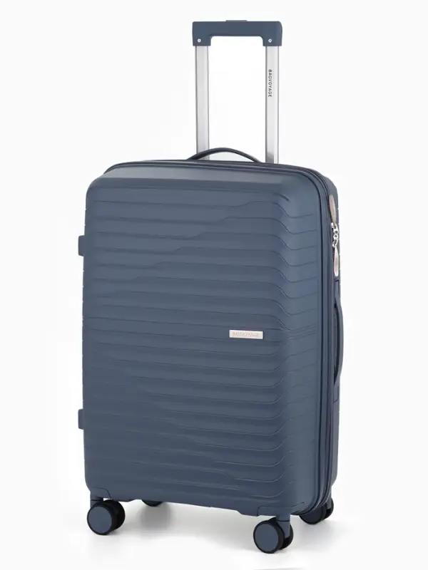 Чемодан на колёсах, 24", РР, кодовый замок, 43&times;26&times;66, см, голубой
