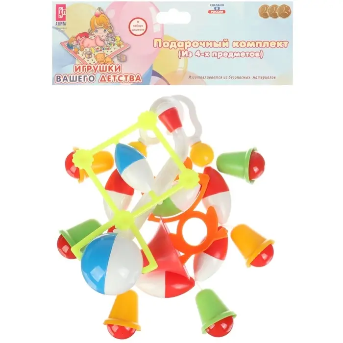 Набор погремушек «Озорной малыш», цвет МИКС, Аэлита Набор погремушек «Озорной малыш», цвет МИКС, Аэлита