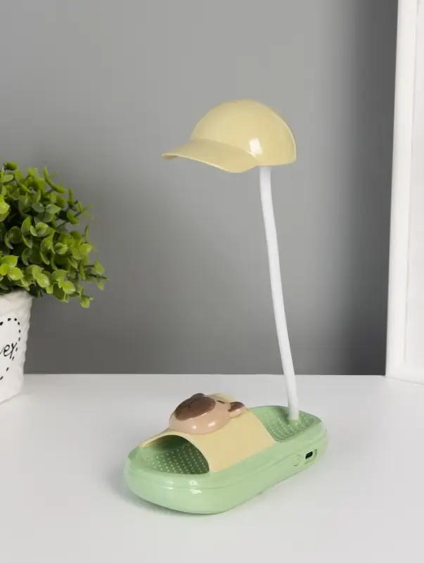 Ночник "Сланец с кепкой" 8хLED 3Вт 5V USB АКБ 3 режима 13,5х7х21 см