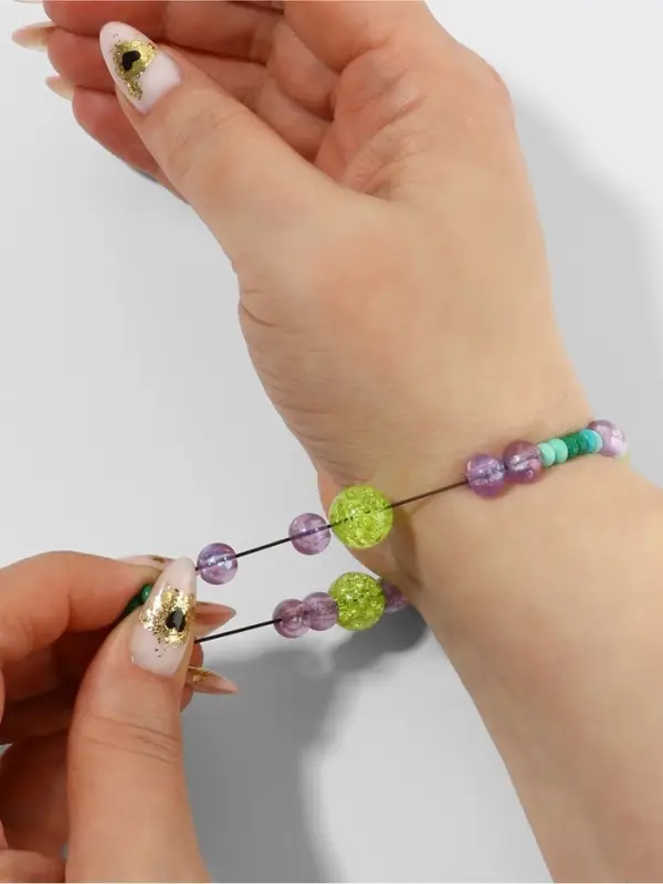 Нить для плетения, эластичная, 100&plusmn;1 м, d=1 мм, чёрная