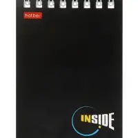 Блокнотик А7 40 л на гребне INSIDE, обл мел карт 40Б7B1 г_01622