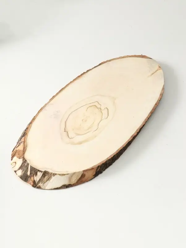 Спил осины, косой, слэб для декора, 55&times;24&plusmn;2 см