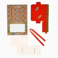 Коробка под 6 конфет с ячейками &laquo;Новогодние атрибуты&raquo; 14.5&times;9.5&times;3.5 см