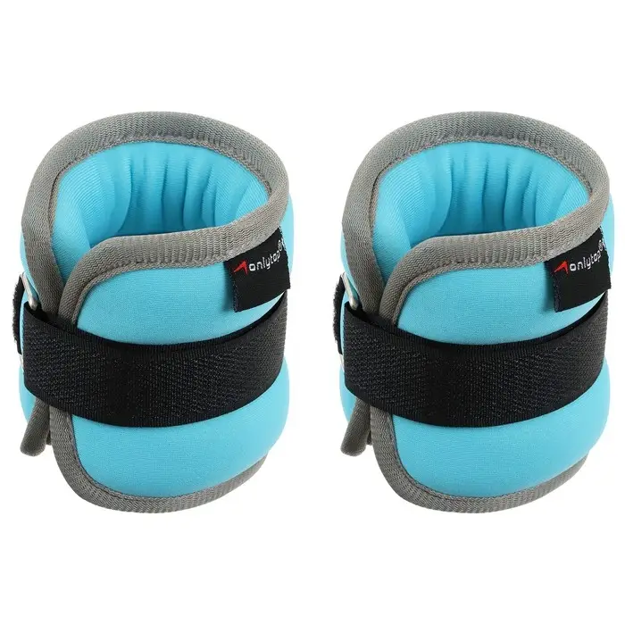 Утяжелители неопреновые ONLYTOP, 2 шт. &times; 0.25 кг, цвет голубой