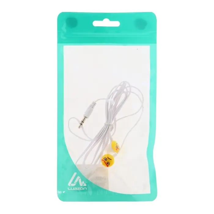 Наушники Luazon &laquo;Смайлики&raquo; LN-1, вакуумные, желто-белые