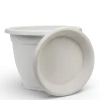 Горшок для цветов с поддоном &laquo;Борнео&raquo;, 25.8 л, пластиковый, цвет мраморный