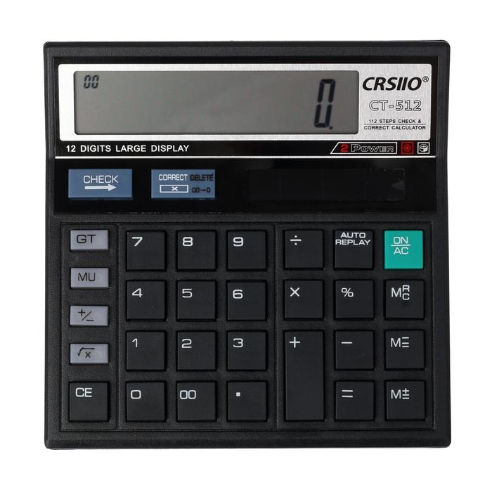 Калькулятор настольный, 12-разрядный, CT-512